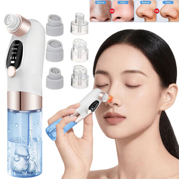Electric Blackhead Remover Skin Tag Remover Deep Dirt Skin Cleaning Machine with 6 Suction Heads Adjustable Gear Beauty Device