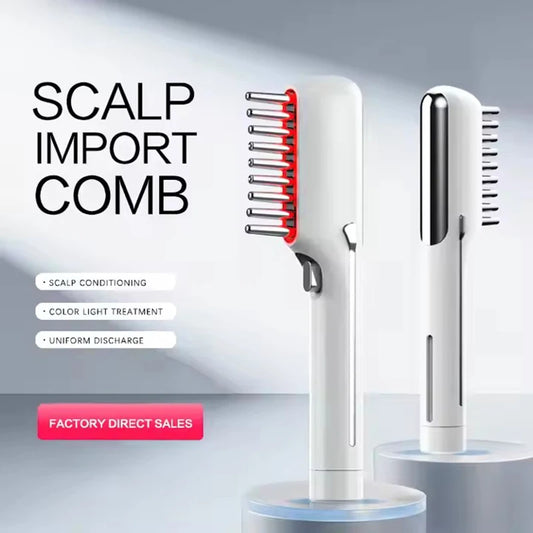 Electric Massage Comb with Red Light Therapy
